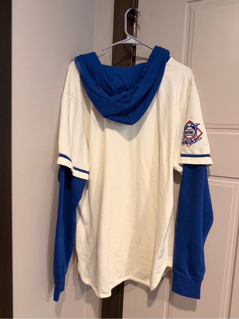 '47 Blue and Cream Pullover Hoodie - Branded Collar Tag - Picture 3 of 3